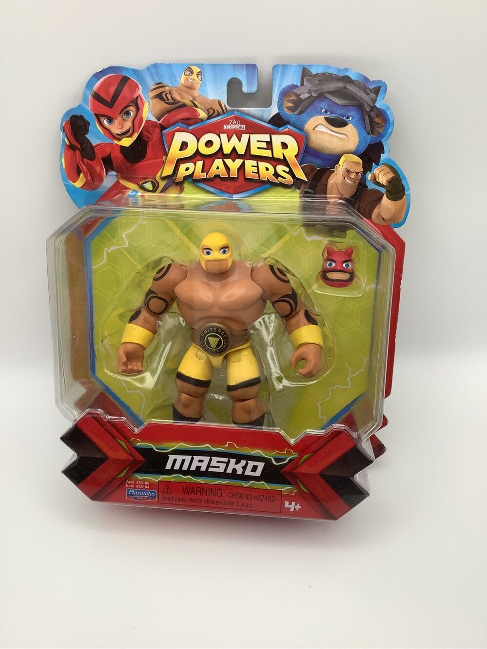 Power Players Masko Action Figure 5" Luchador Sealed NIP Playmates Zag Heroez